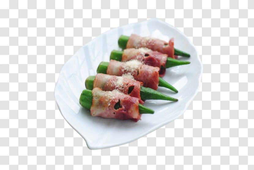 Bacon Roll Meatloaf Okra Vegetable - Pickling Transparent PNG