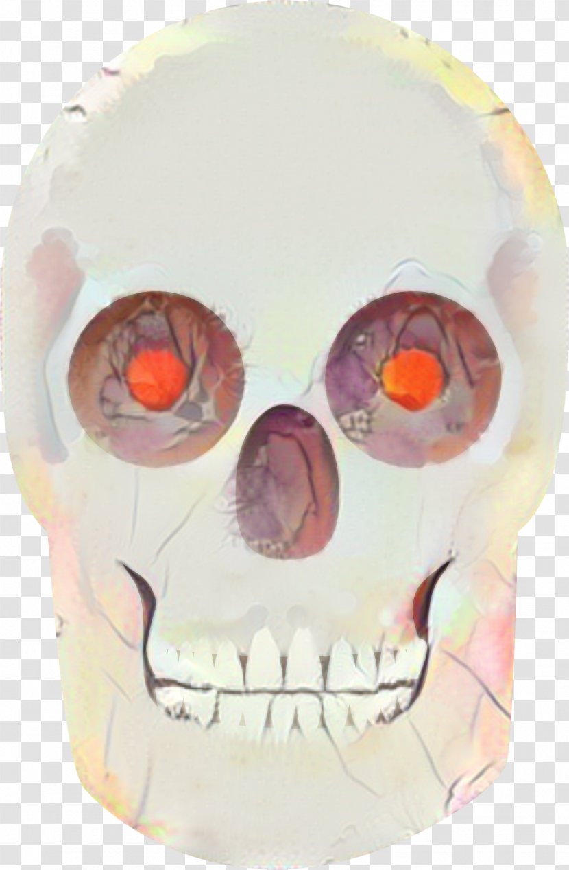 Red Skull - Eyepatch - Bone Transparent PNG