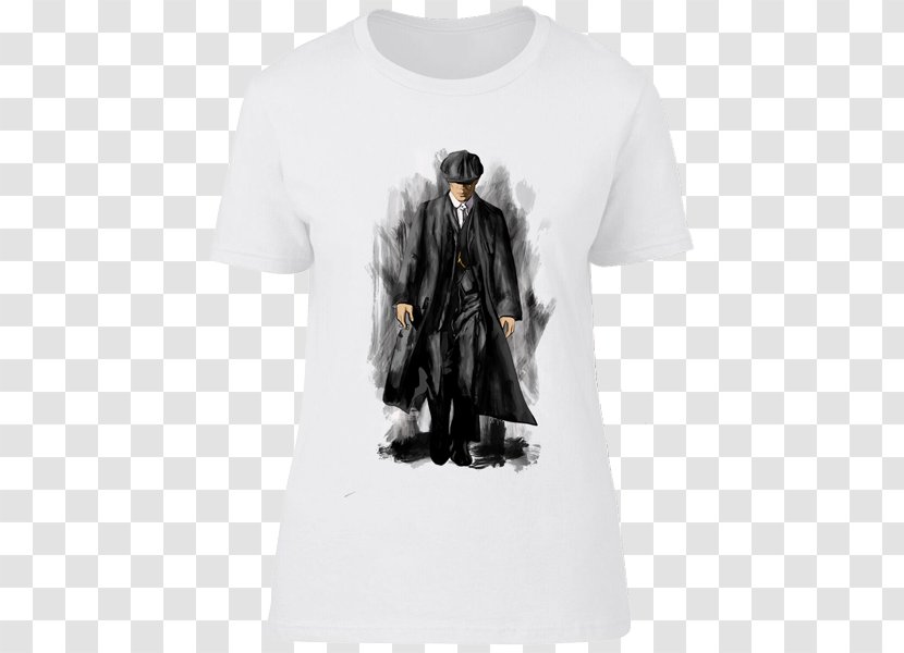 T-shirt Tommy Shelby White Sleeve - T Shirt Transparent PNG