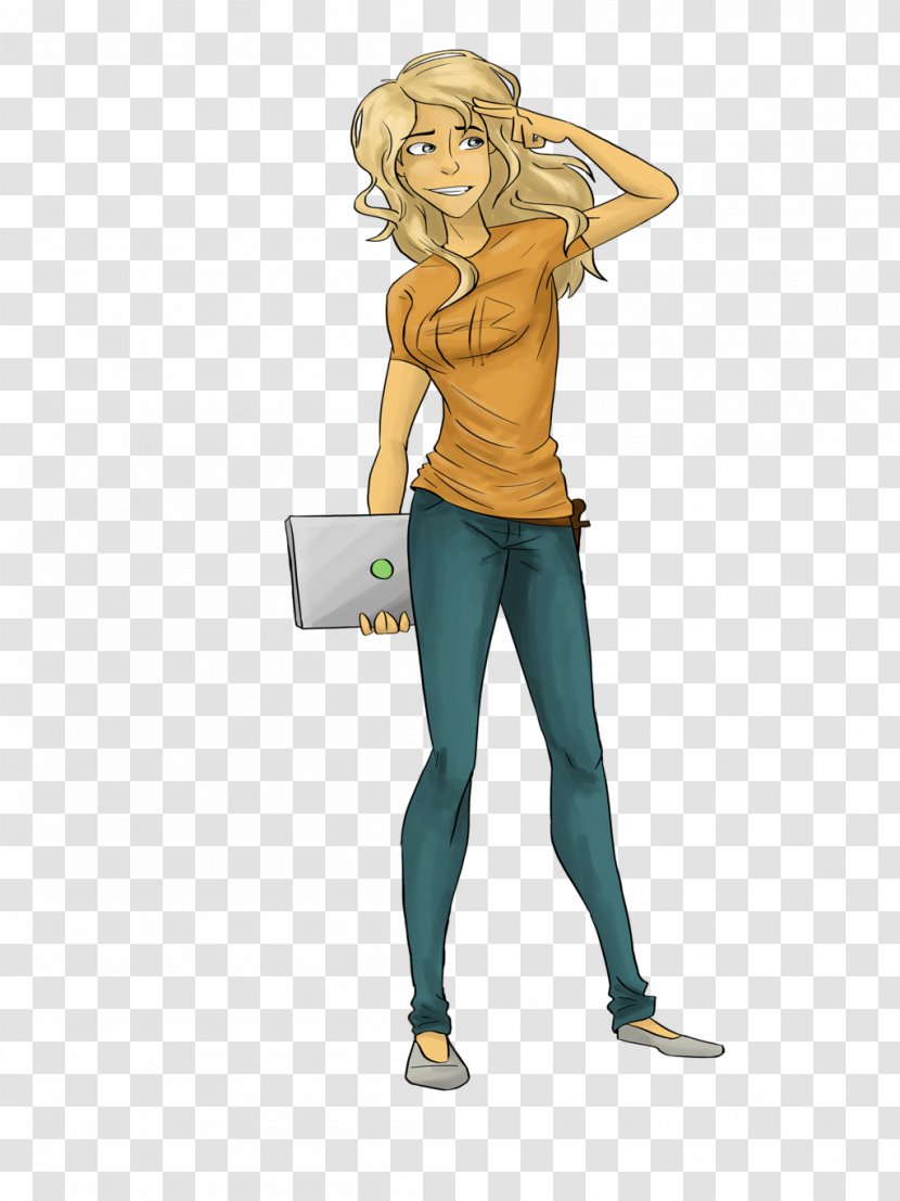 Annabeth Chase Percy Jackson Fan Art Demigod - Silhouette Transparent PNG