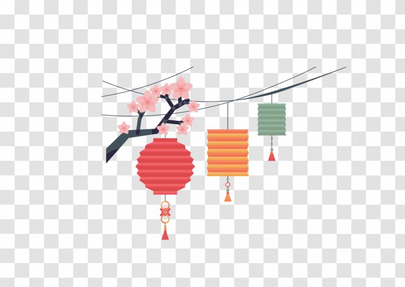 Paper Lantern - Chinese New Year Multicolor Creative Transparent PNG
