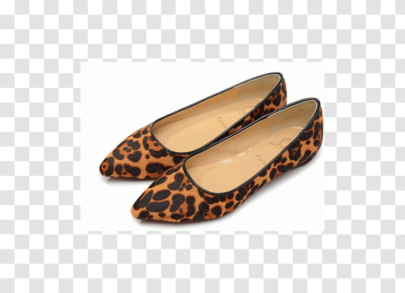 Leopard Ballet Flat Slip-on Shoe High-top - Suede - Louboutin Transparent PNG