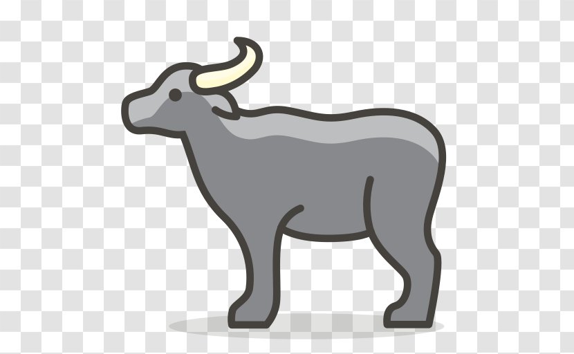 Water Buffalo Cattle Clip Art - Mammal - Emoji Transparent PNG