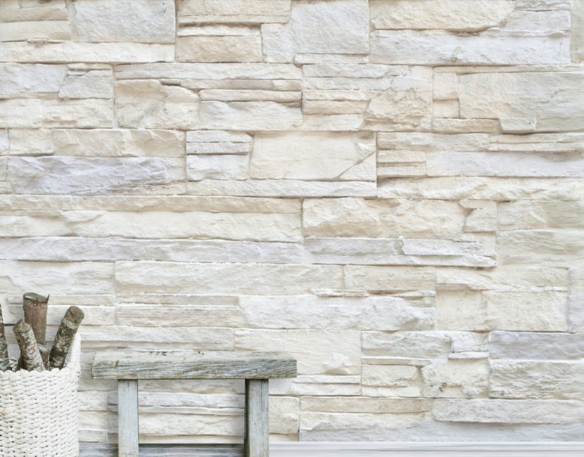 Stone Wall Brick Decal Wallpaper - Whitewash Transparent PNG