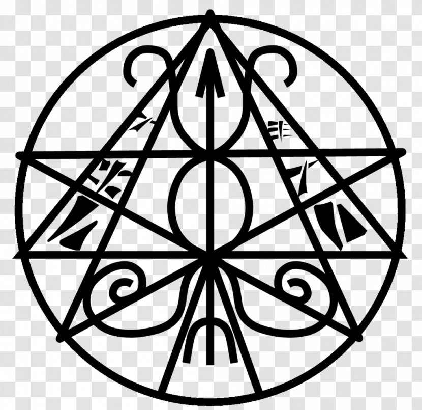 Pentacle Sigil Pentagram Evocation Clip Art - Line Transparent PNG