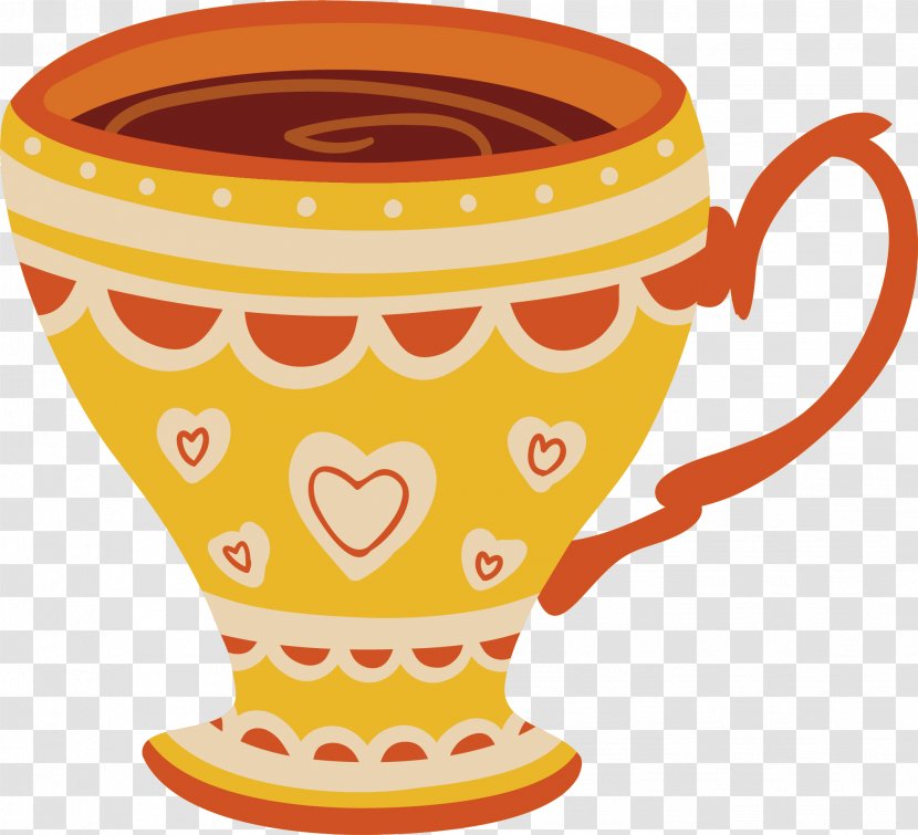 Coffee Cup Cupcake - Designer - Red Tea Transparent PNG