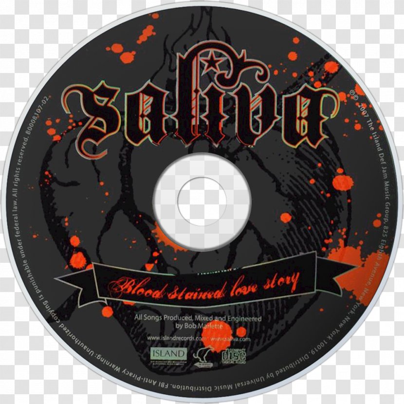 Compact Disc Saliva Blood Stained Love Story Album Back Into Your System - Tree Transparent PNG