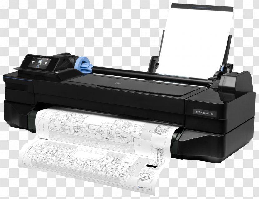Hewlett-Packard HP DesignJet T120 Wide-format Printer Inkjet Printing - Compact Photo - Hewlett-packard Transparent PNG
