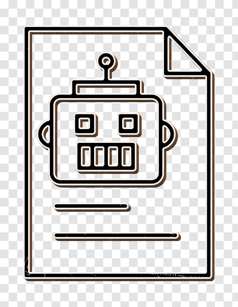 Robots Icon Document Icon Robot Icon Transparent PNG