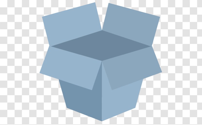 Blue Box Square Angle - Table - Dropbox Transparent PNG