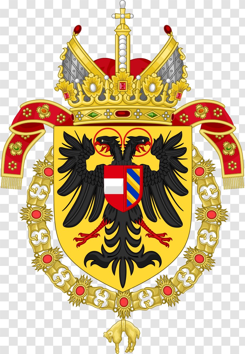Holy Roman Empire Coat Of Arms Charles V, Emperor Habsburg Monarchy House - Symbol Transparent PNG