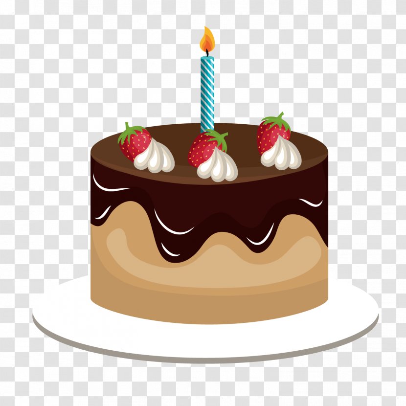 Euclidean Vector Birthday Illustration - Stock Photography - Chocolate Cake Transparent PNG