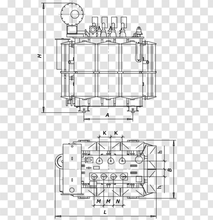 Transformer Oil Volt-ampere Distribution Leistungstransformator - Step Diagram Transparent PNG