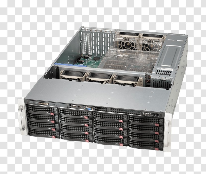 Computer Cases & Housings Dell Serial Attached SCSI Super Micro Computer, Inc. Servers - Disk Array Transparent PNG