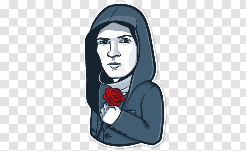 Pavel Durov Russia Telegram Sticker - Heart Transparent PNG