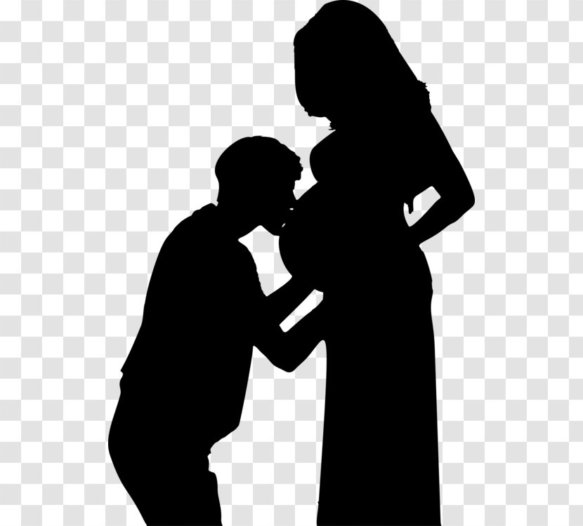 Clip Art Vector Graphics Pregnancy Silhouette Woman - Pray - Mother Daughter Transparent PNG