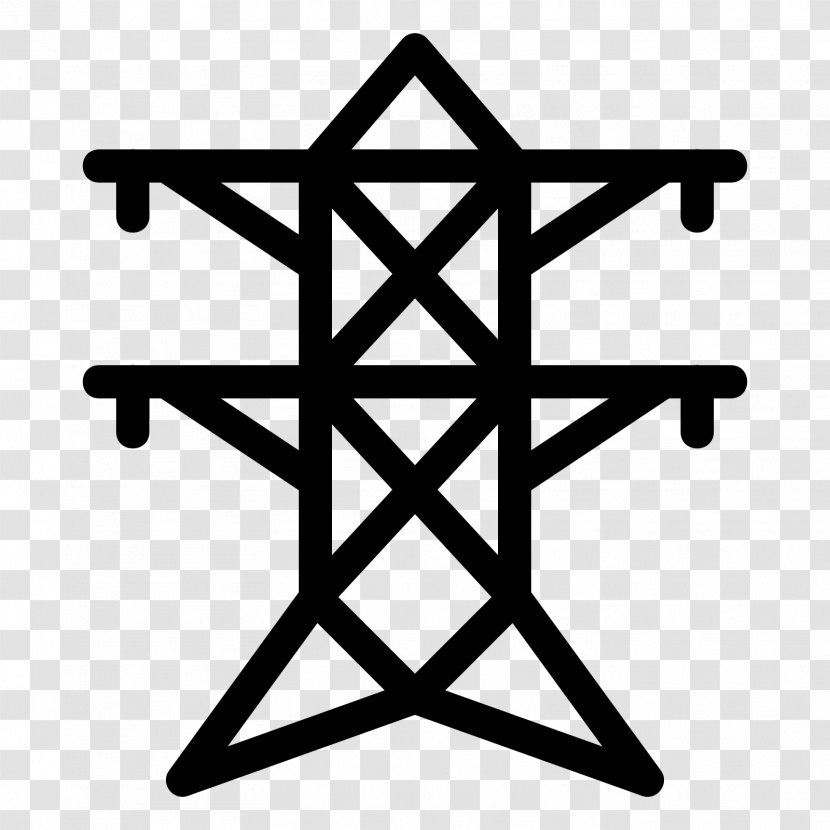 Transmission Tower Electric Power Electricity - Point - Symmetry Transparent PNG