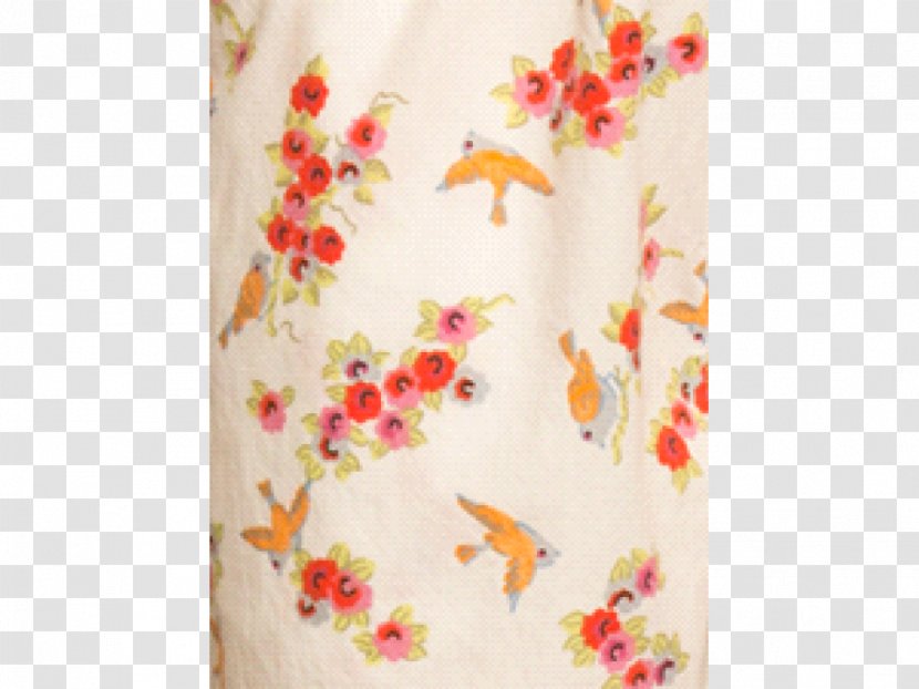 Textile Floral Design - Peach Transparent PNG