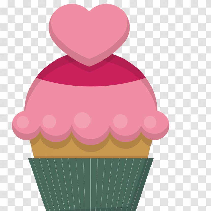 Ice Cream Valentine's Day Heart Cake - Baking Cup - Vector Wedding Posters Dessert Transparent PNG