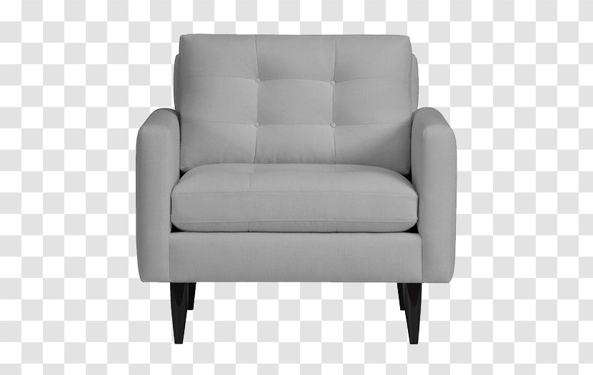 Bedroom Couch Chair Table - Gray Armchair Transparent PNG