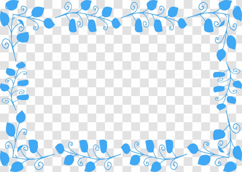 Leaf Blue Computer File - Sky - Leaves Frame Transparent PNG