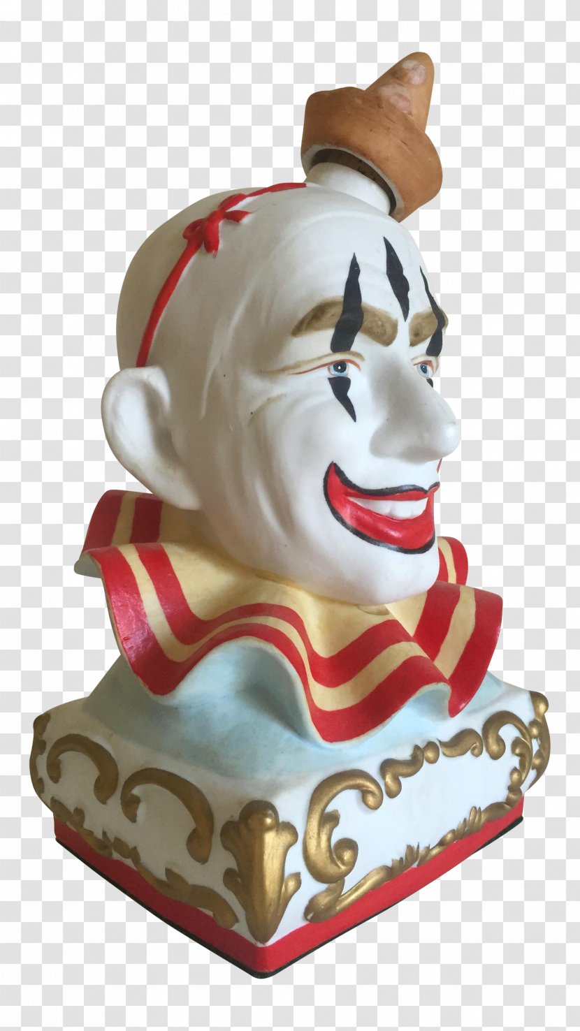 Ceramic Figurine Clown Mid-century Modern Chairish Transparent PNG