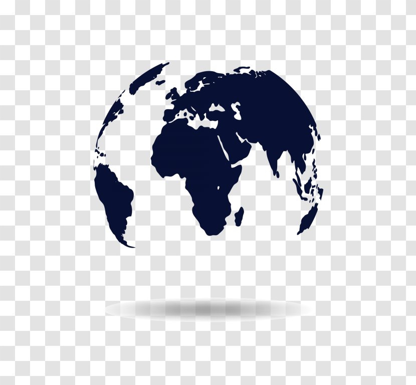 Globe World Map Vector Graphics - Blank Transparent PNG
