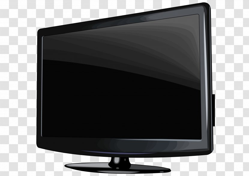 Television Set Computer Monitors Flat Panel Display - Silhouette Transparent PNG