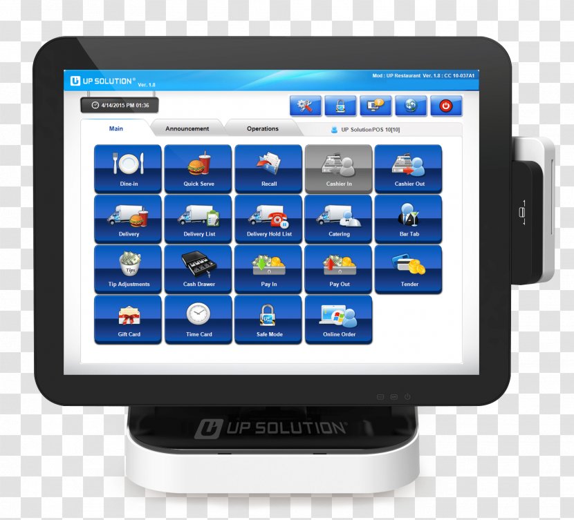 Point Of Sale POS Solutions Sintel Systems Sales Computer Software - Pos Terminal Transparent PNG