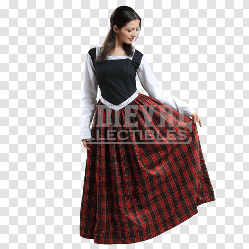 Tartan Dress Full Plaid Kilt Skirt - Clothing Transparent PNG