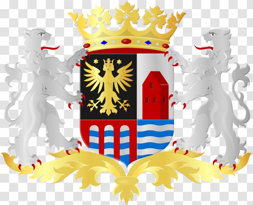 Wapen Van Delfzijl Bierum Punt Fan Reide Coat Of Arms - Nijmegen Transparent PNG