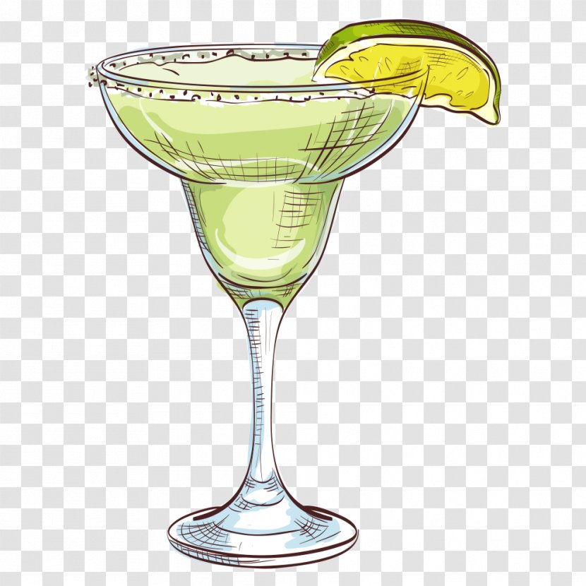 Cocktail Margarita Martini Drawing - Cartoon Juice Transparent PNG