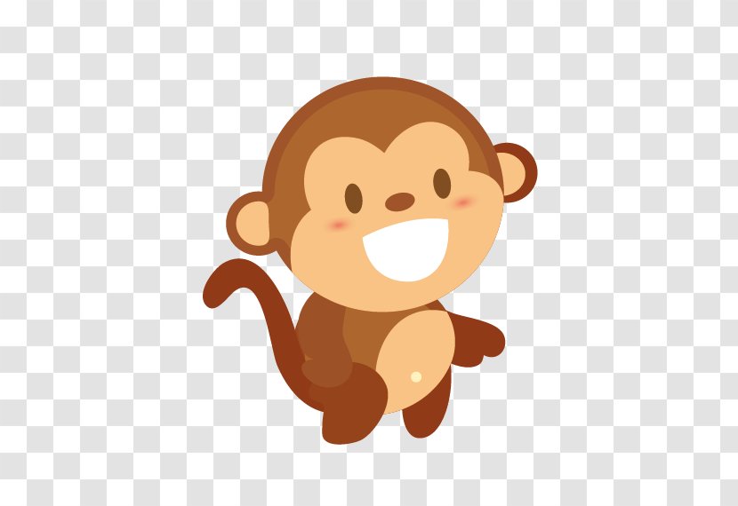 Assam Macaque Monkey - Cartoon Transparent PNG
