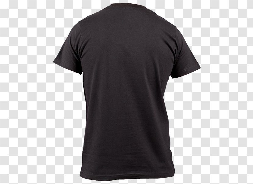 T-shirt Polo Shirt Sleeve Crew Neck Black - Jersey Transparent PNG
