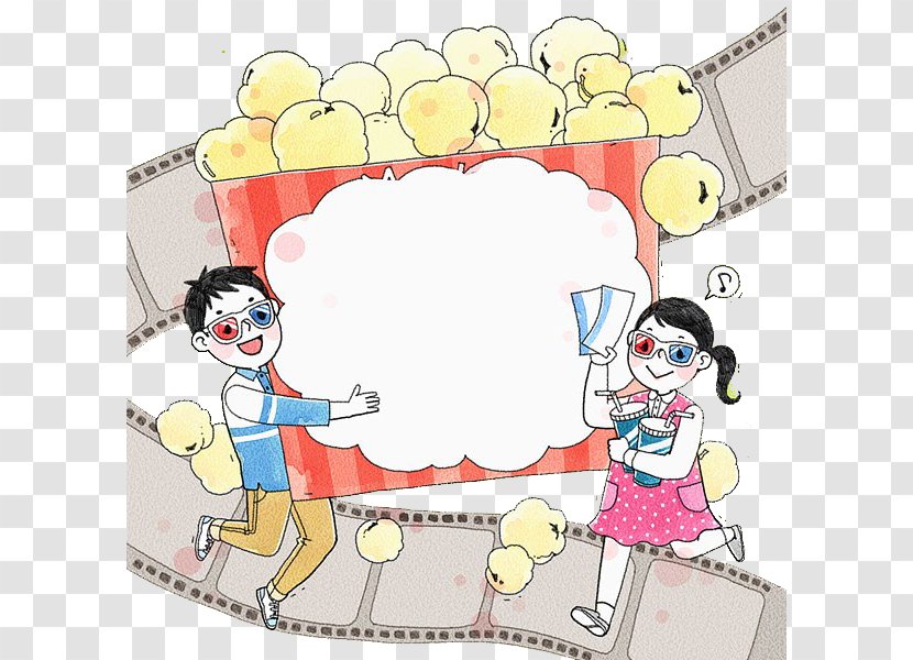 Uacbduae30ub0a8ubd80 Film Gwacheon Cartoon - Watching Movies And Popcorn Transparent PNG