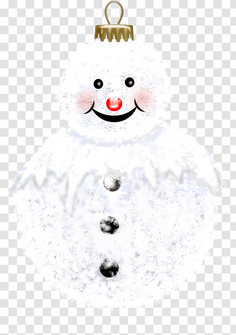 Christmas Snowman - Smile Holiday Ornament Transparent PNG
