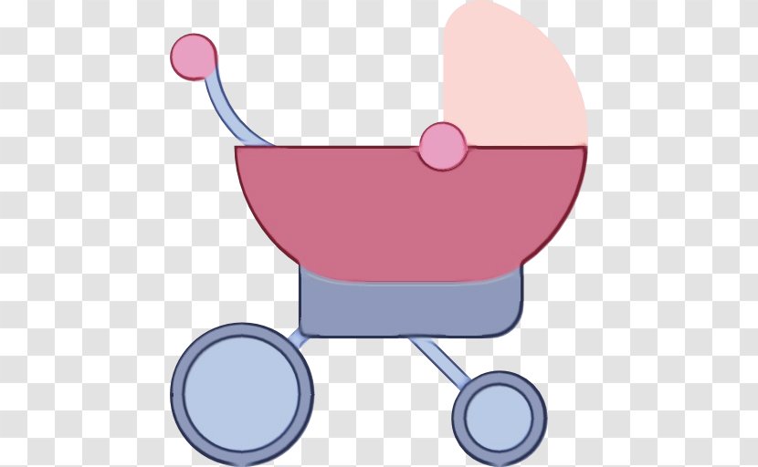 Pink Clip Art Cartoon Material Property Vehicle - Wet Ink - Baby Products Transparent PNG