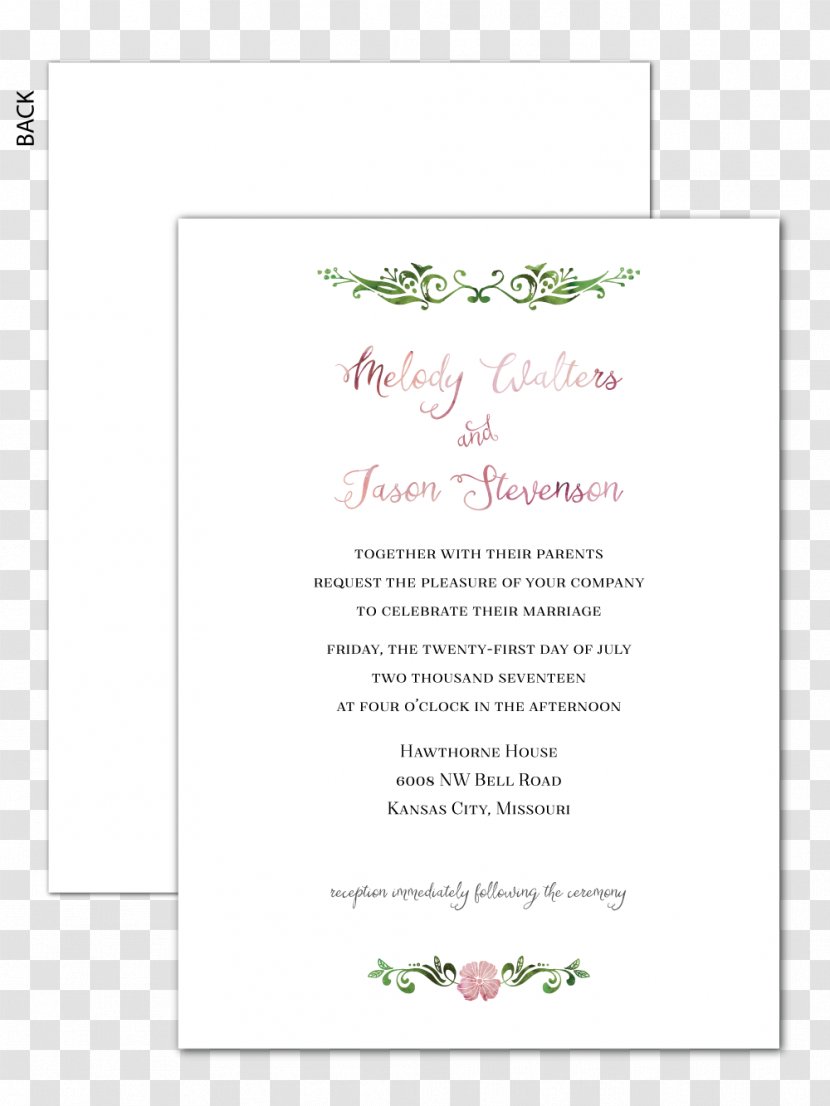 Wedding Invitation Petal Flower Floral Design Floristry - Paper Transparent PNG