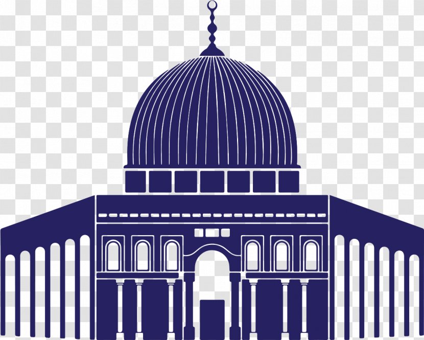 Al-Aqsa Mosque Dome Of The Rock Islam Vector Graphics - Islamic Architecture Transparent PNG