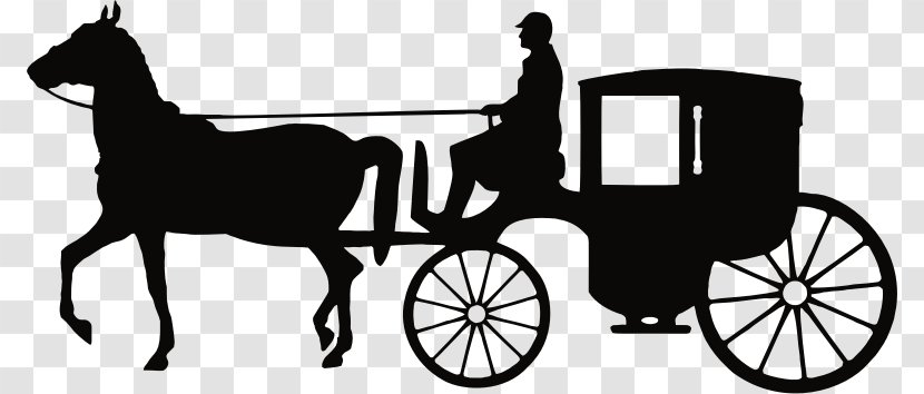 Horse And Buggy Carriage Clip Art - Driving - Man Transparent PNG