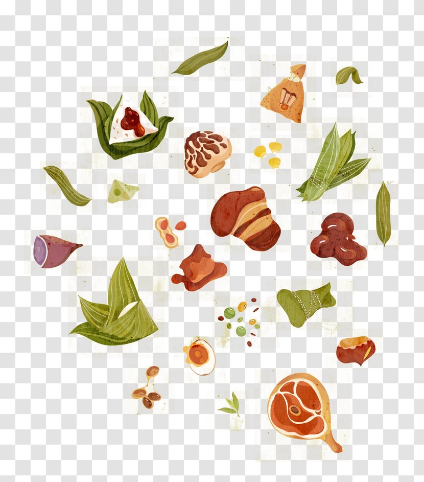 Food Zongzi Vegetable Cartoon - Alone Graphic Transparent PNG