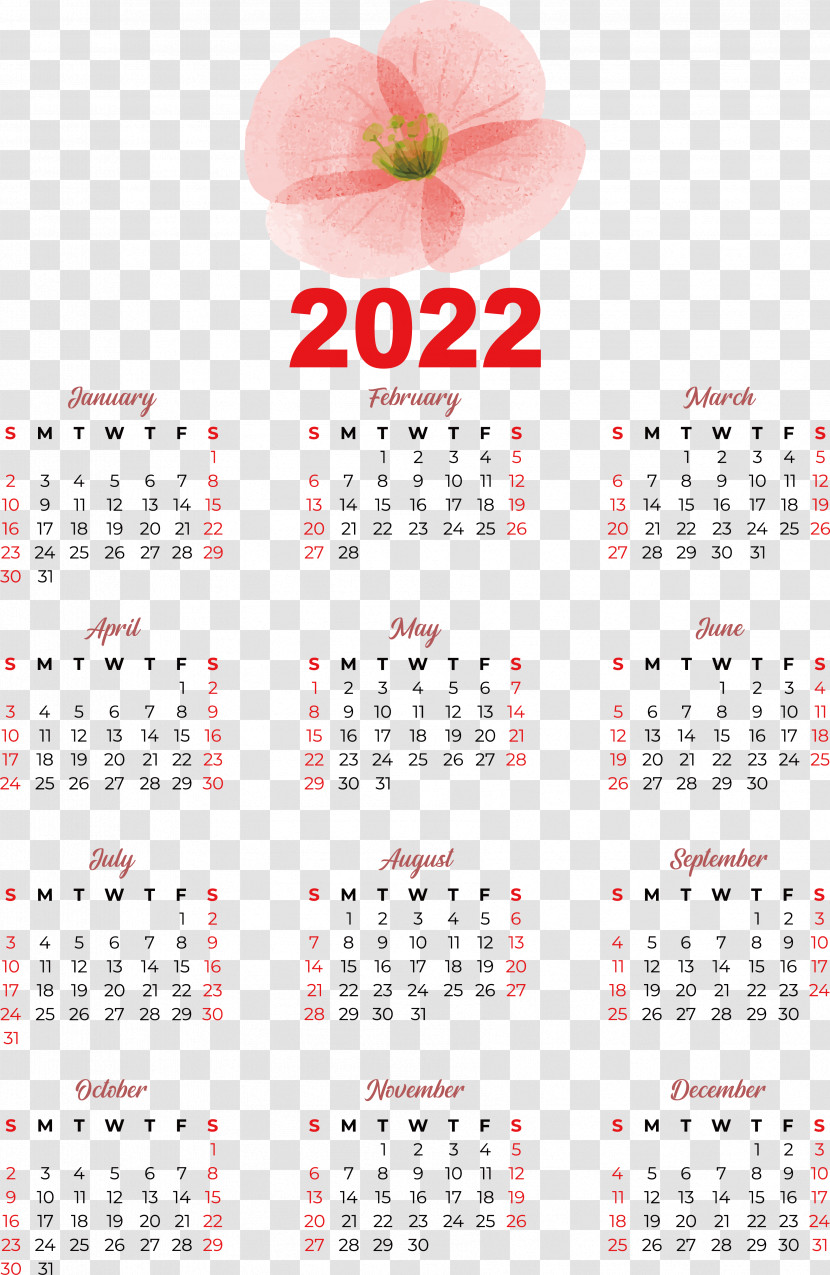 Calendar 2022 Calendar Annual Calendar Calendar Year Transparent PNG