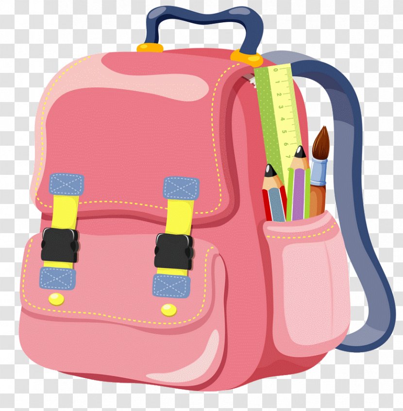 Backpack Clip Art - School - Schoolbag Transparent PNG