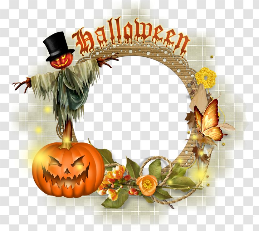 Pumpkin Halloween Image Hosting Service - Wreath Transparent PNG