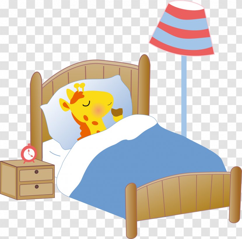 Bed Giraffe Cartoon Clip Art - Sleep - In Transparent PNG
