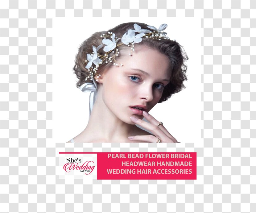 Headband Bride Headpiece Bead Clothing Accessories - Hair Tie - Jewelry Transparent PNG