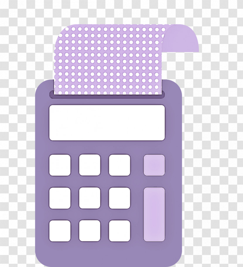 Purple Calculator Violet Office Equipment Technology Transparent PNG