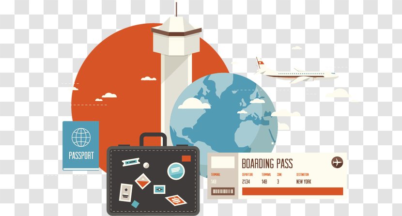 Travel Pack Flat Design Vacation - Airline Ticket - Creative Transparent PNG