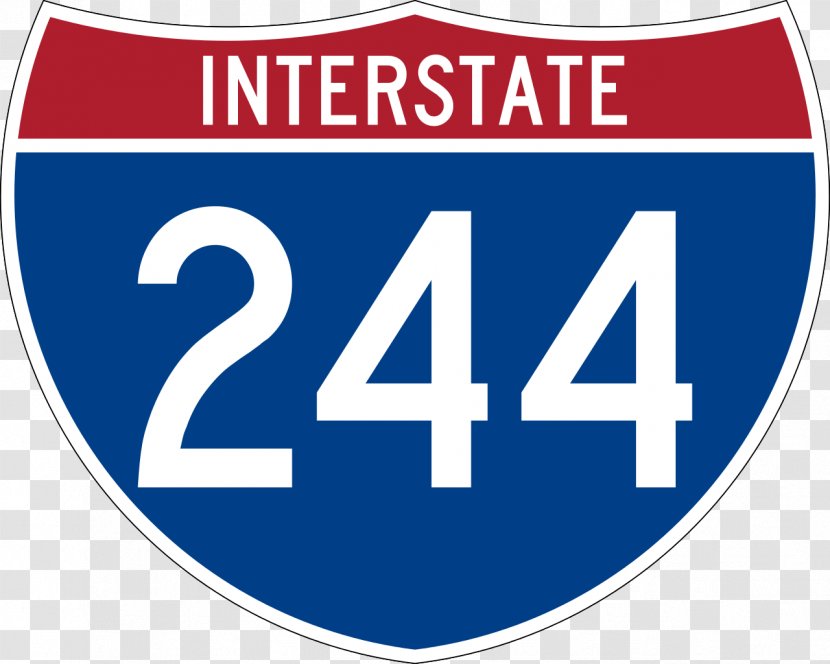 Interstate 244 465 US Highway System 240 Logo - Banner - Number Transparent PNG