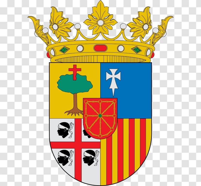 Crown Of Aragon Coat Arms Crest - Flag Transparent PNG